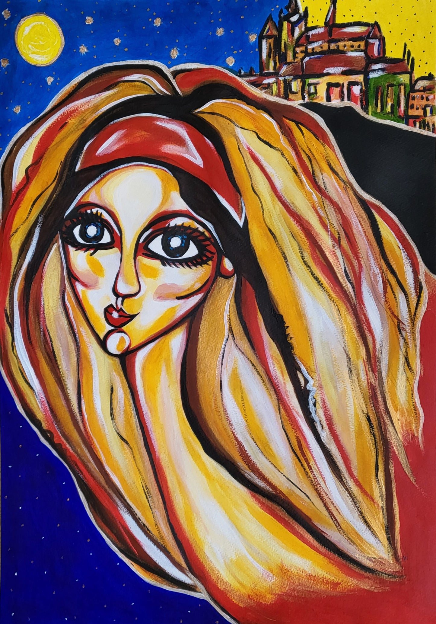 Guides: Libuse 🔮 / Acrylic on paper