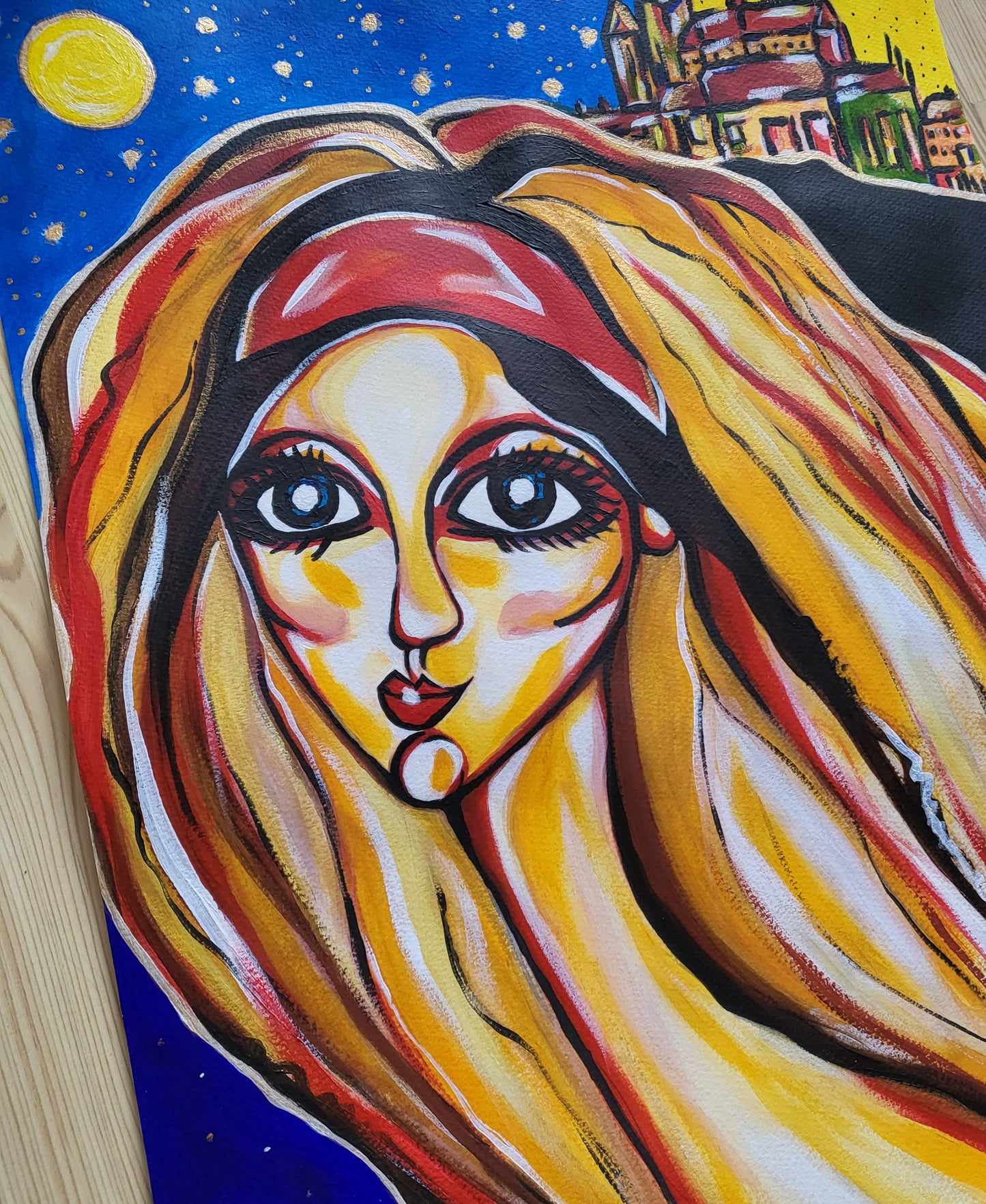 Guides: Libuse 🔮 / Acrylic on paper