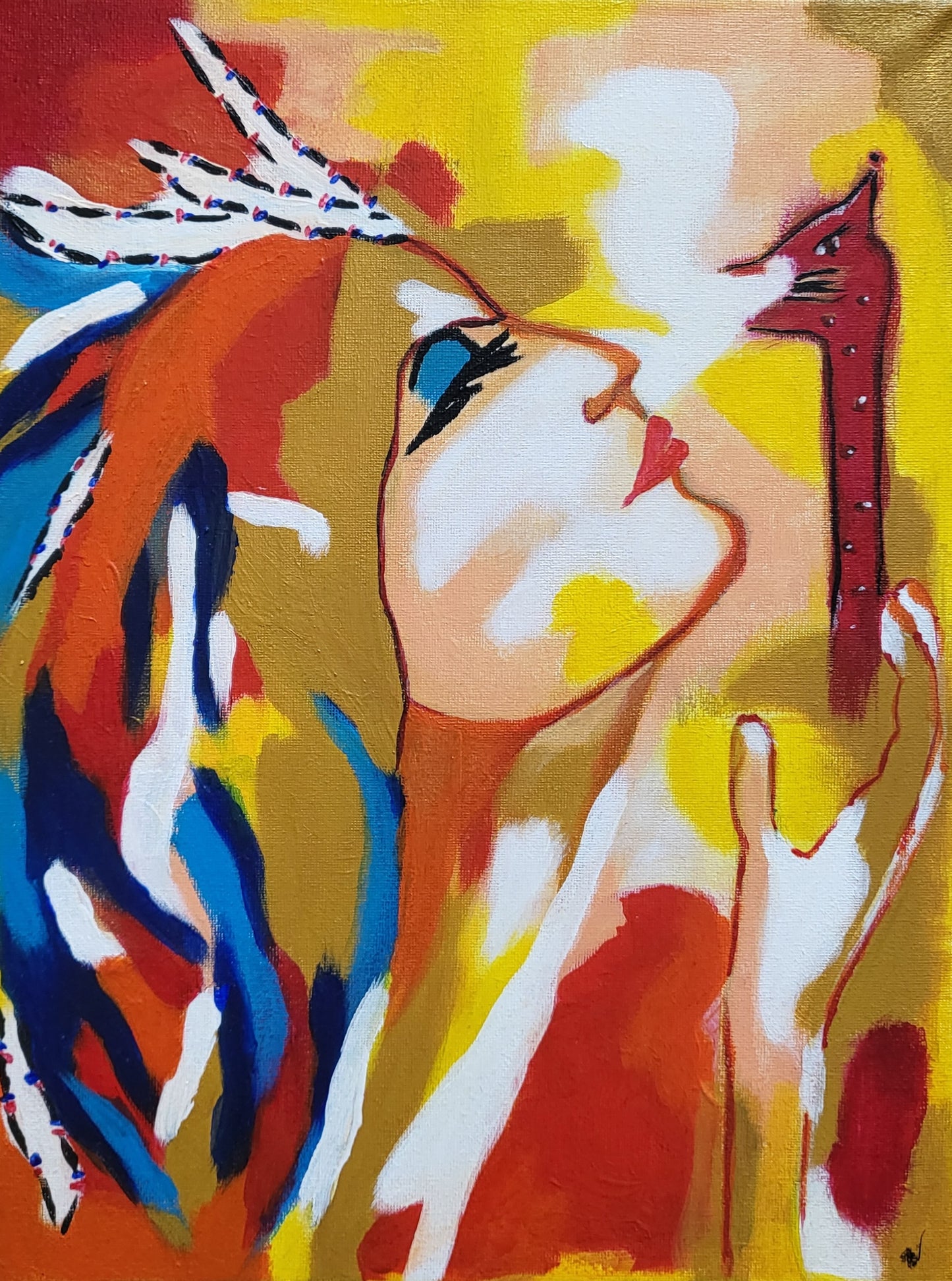 Guides: Silent whisperer 🐆 / Acrylic on canvas