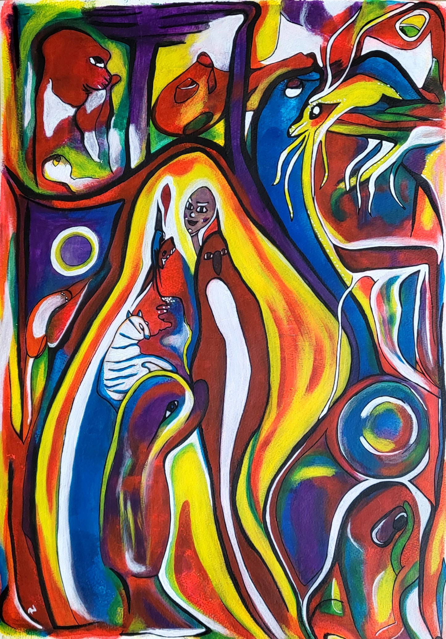 Inner world: Fantasia / Mixed media on paper