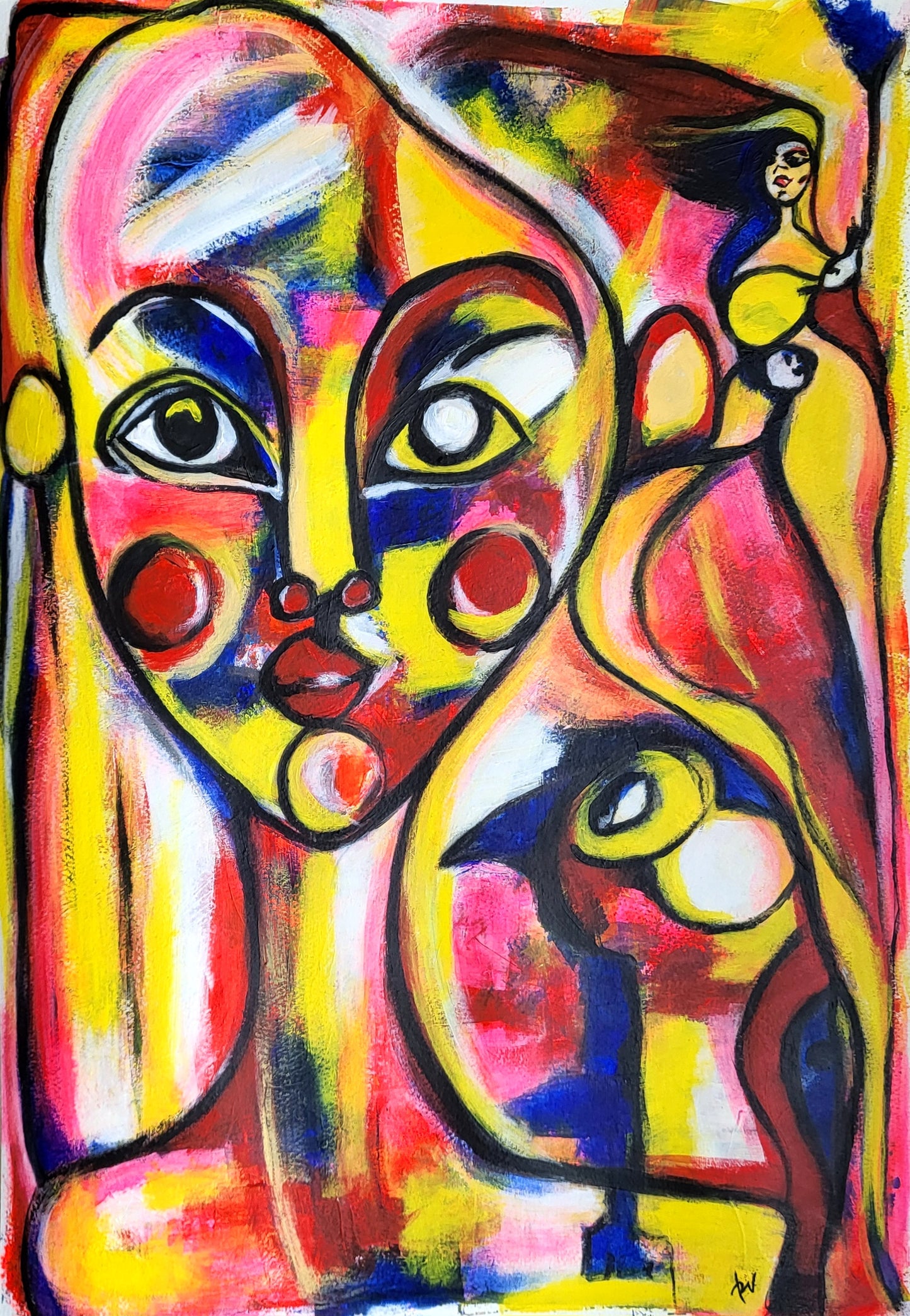 Inner world: Freya / Acrylic on paper