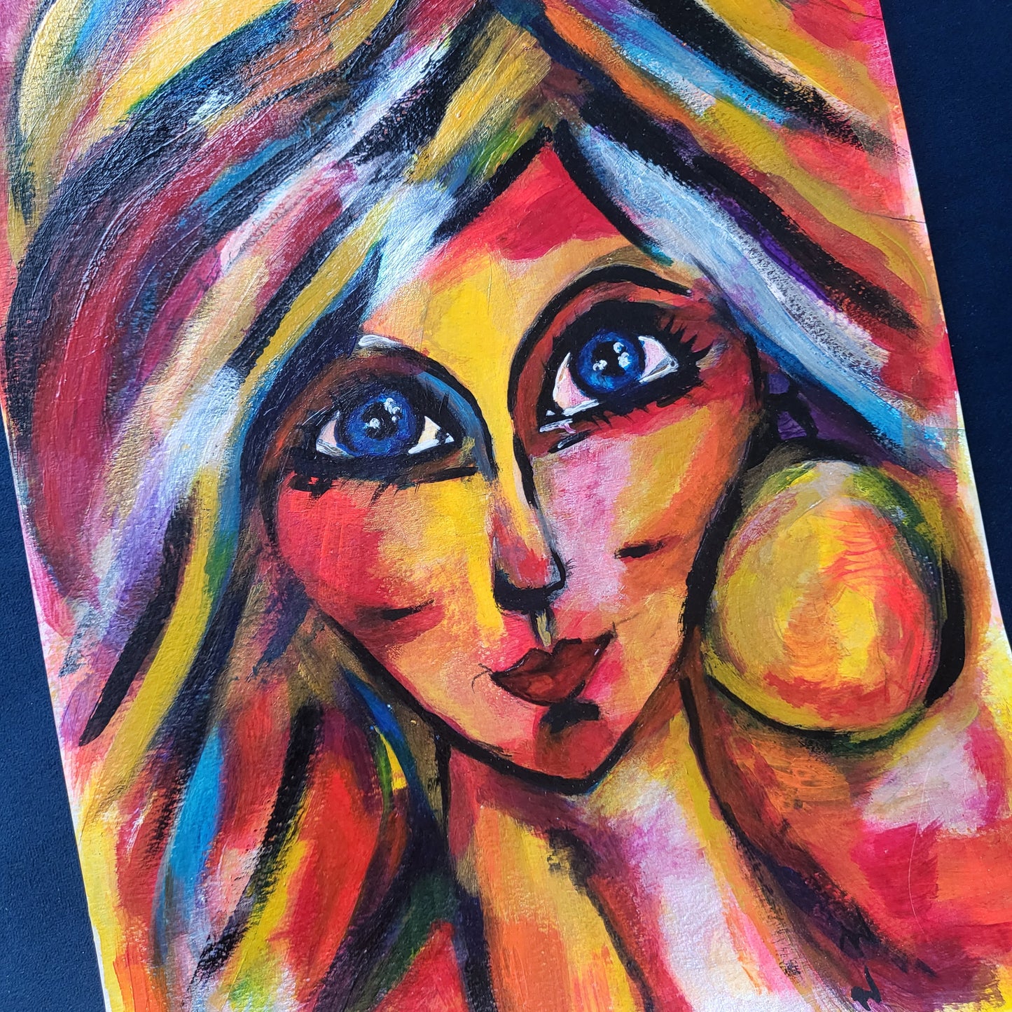 Portraits: Marie / Acrylic on paper