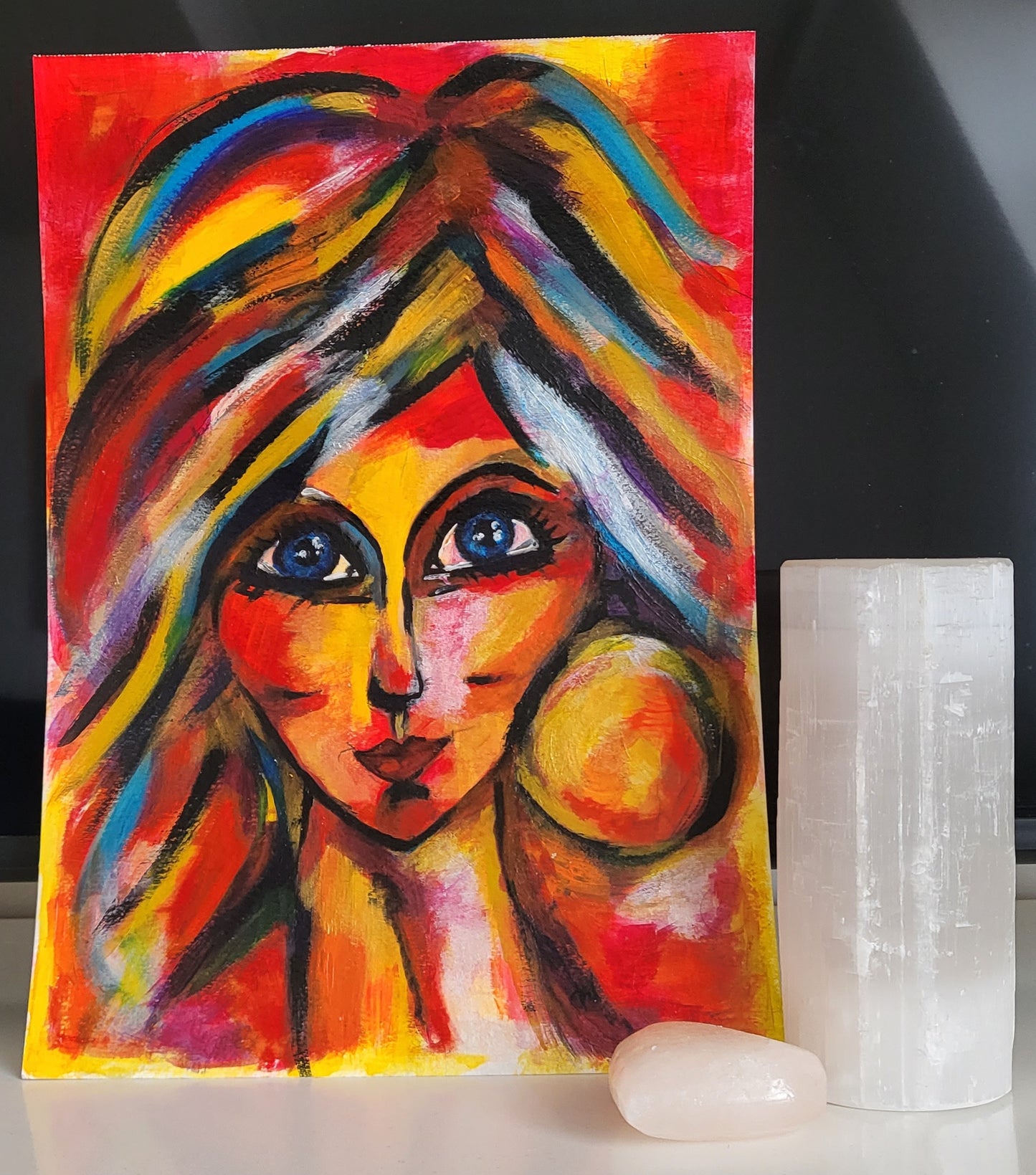 Portraits: Marie / Acrylic on paper