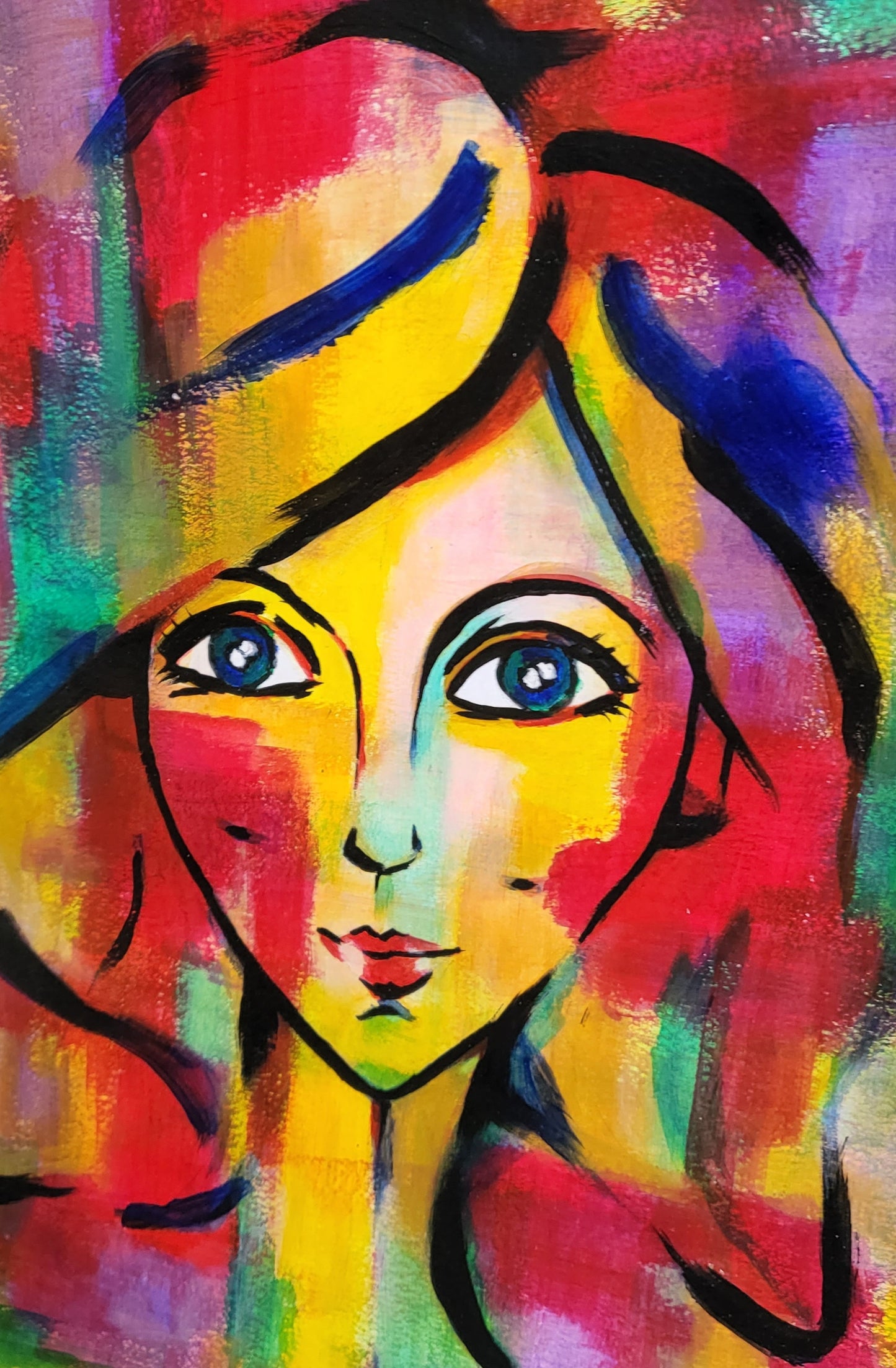 Portraits: Marina / Acrylic on paper