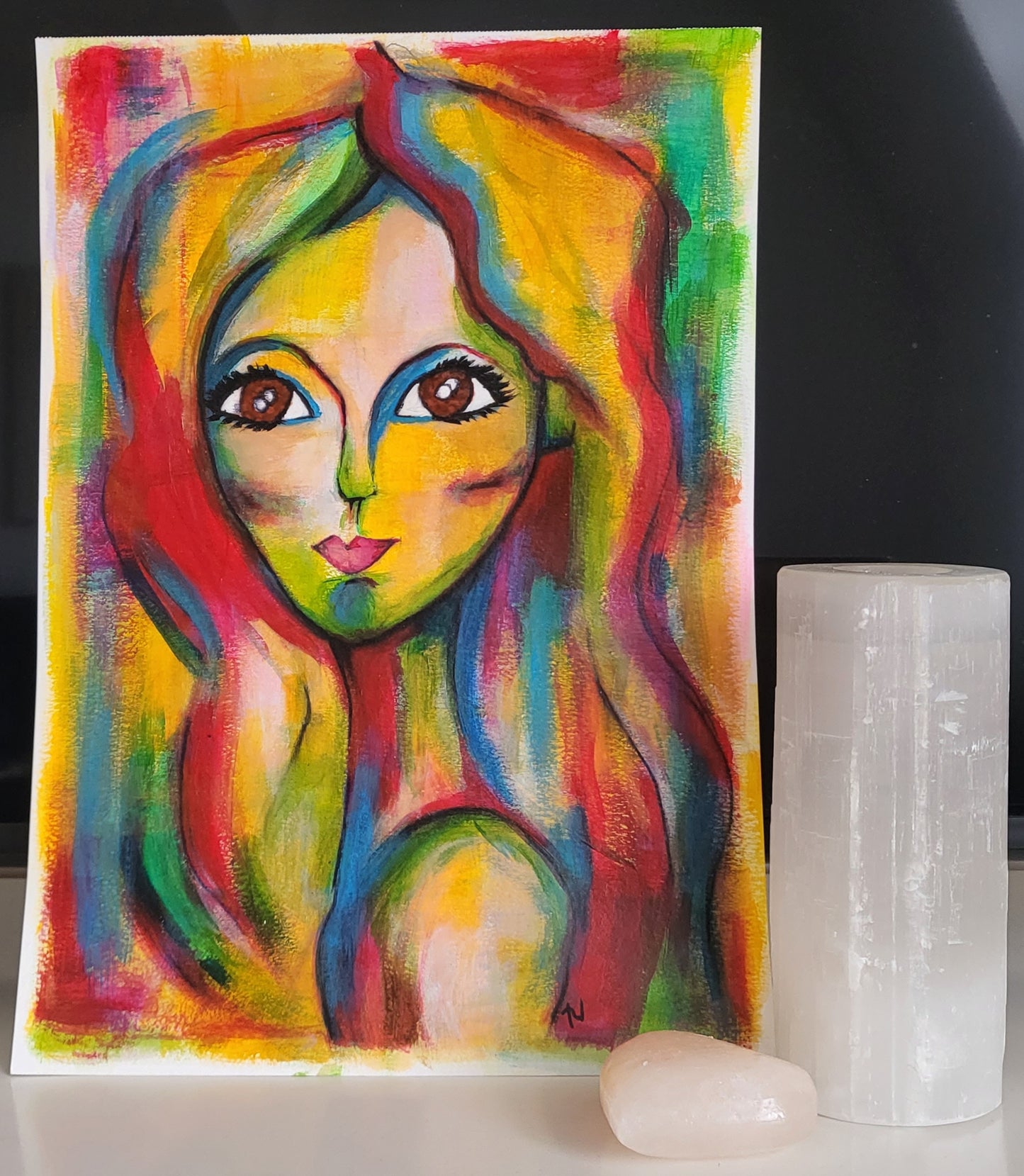 Portraits: Monika / Acrylic on paper