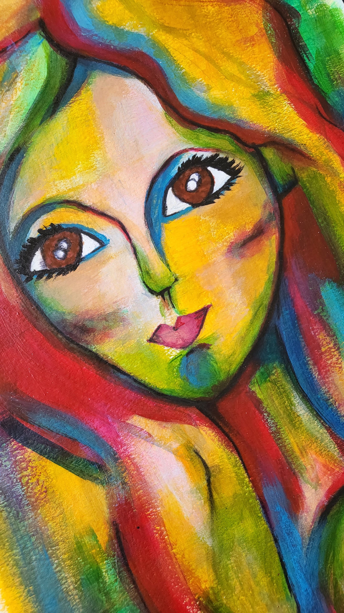 Portraits: Monika / Acrylic on paper