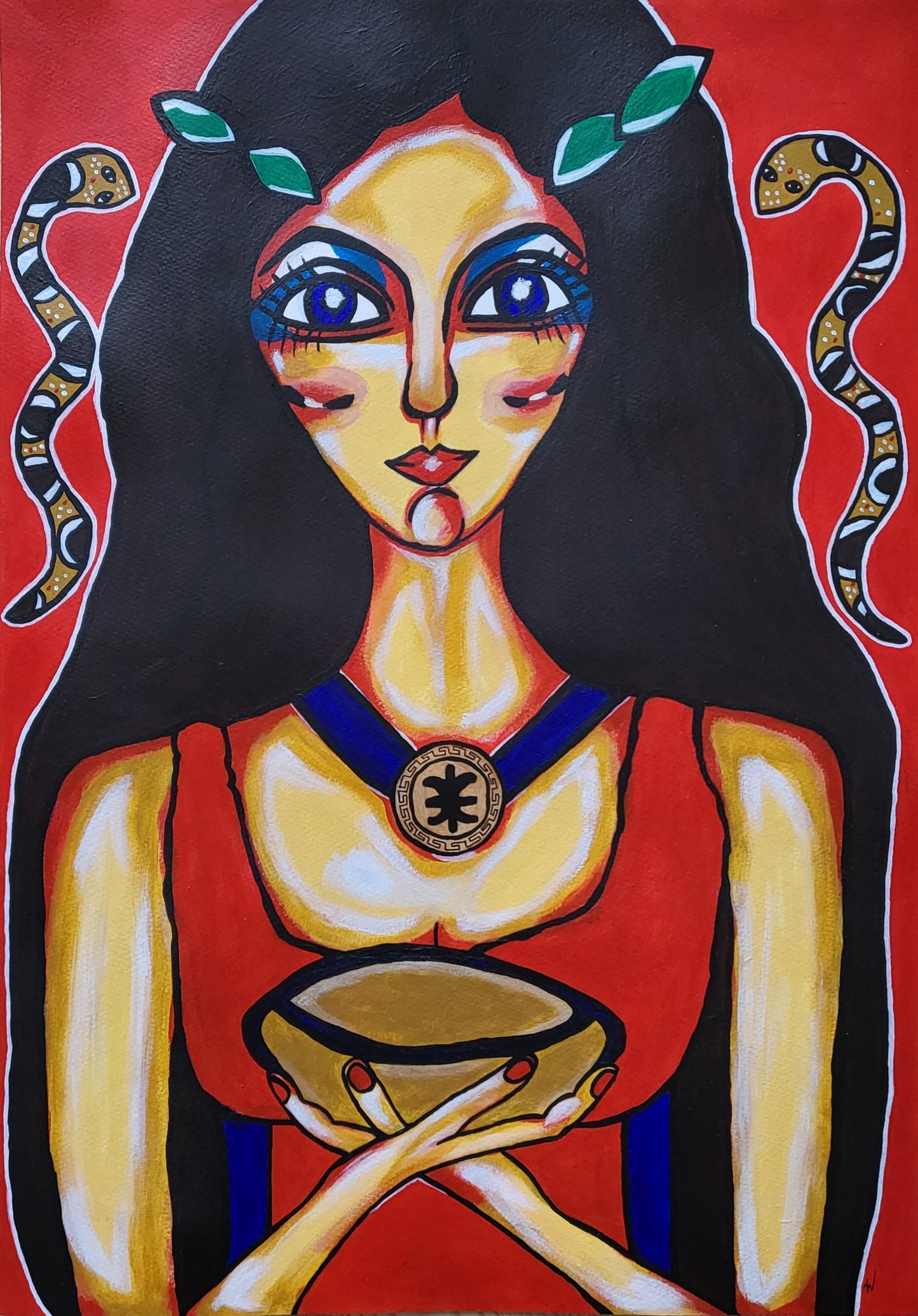 Guides: Pythia ⊙ / Acrylic on paper