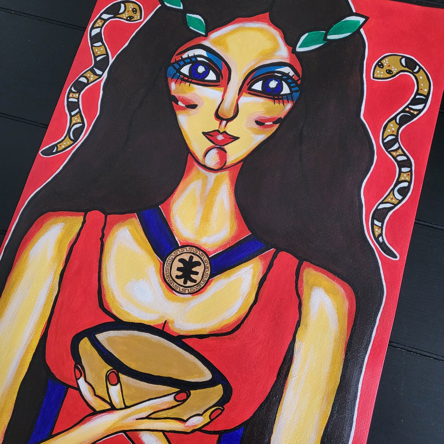 Guides: Pythia ⊙ / Acrylic on paper