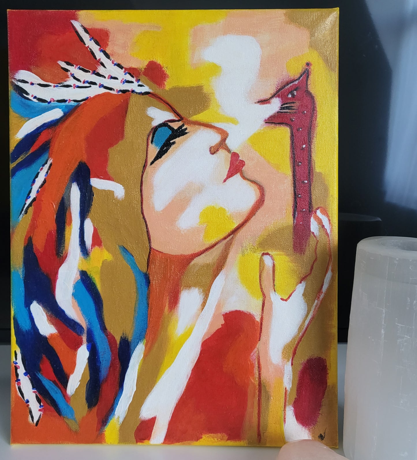 Guides: Silent whisperer 🐆 / Acrylic on canvas