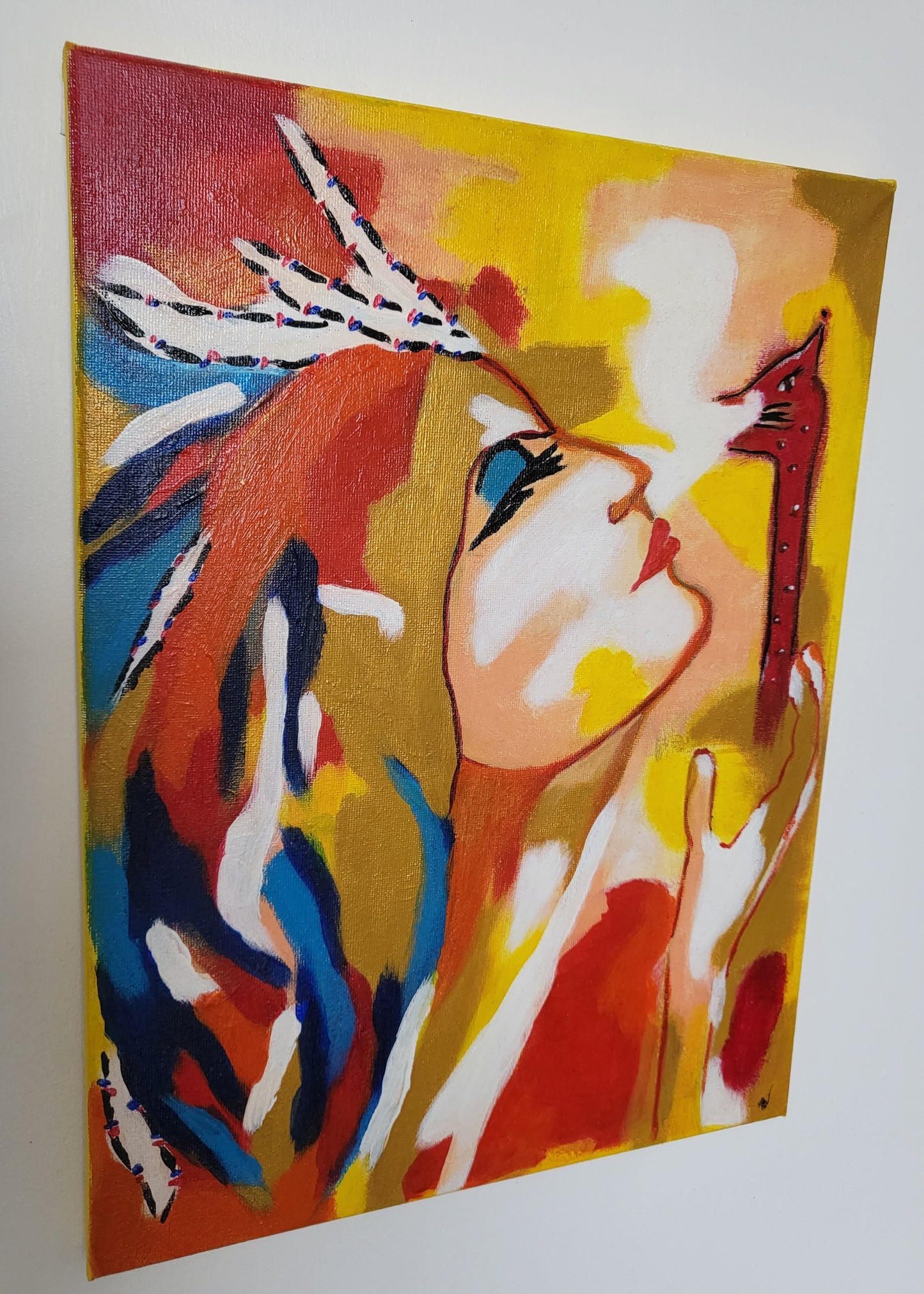 Guides: Silent whisperer 🐆 / Acrylic on canvas