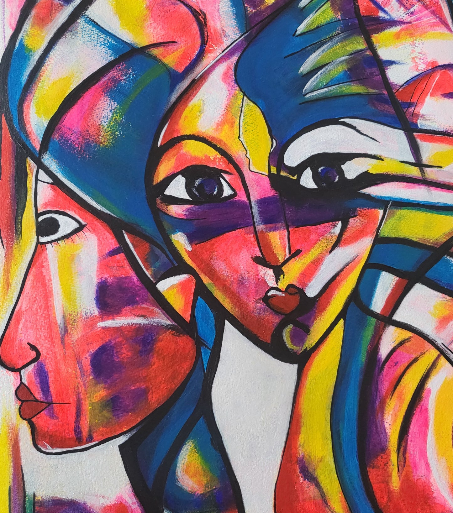 Inner world: The male principle in us / Mixed media on paper