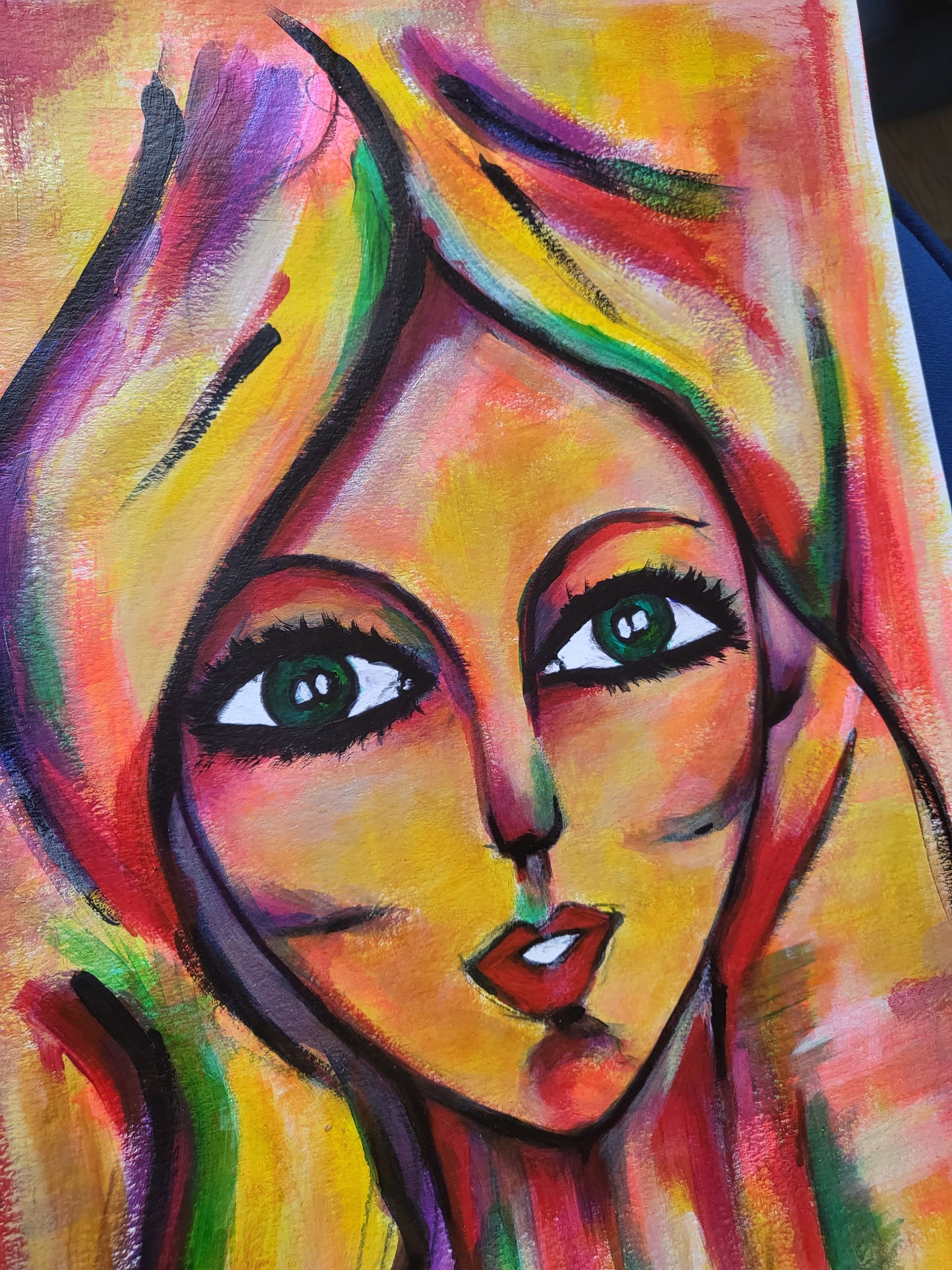 Portraits: Vera / Acrylic on paper