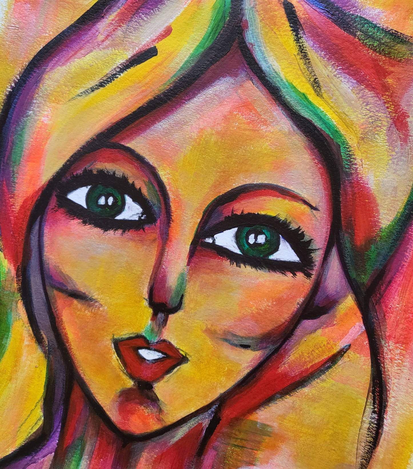 Portraits: Vera / Acrylic on paper